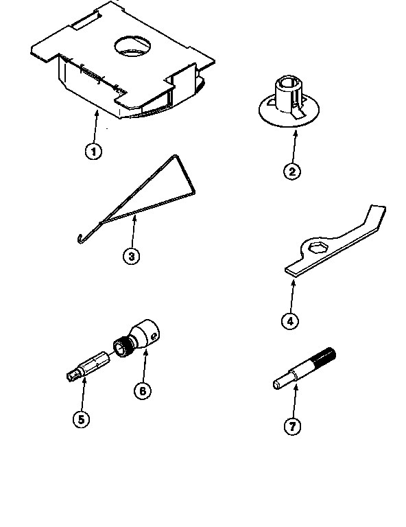 Special Tools Diagram and Parts List for LWA90W PLWA90AW Amana Washer