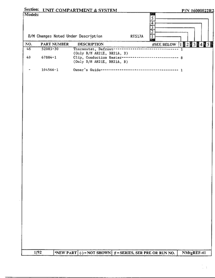 Unit Compartment And System Page 4 Diagram and Parts List for 17694  Maytag Refrigerator