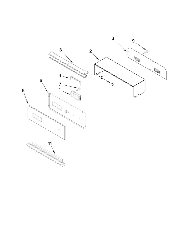 Control Panel Parts Diagram and Parts List for CWG3600AAS13  Maytag Wall Oven