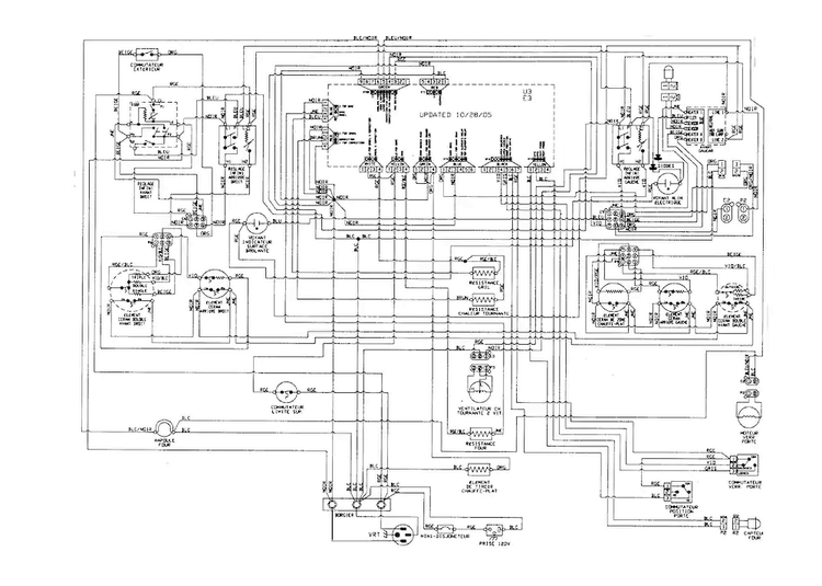 Wiring Information Diagram and Parts List for JER8885RCB  Jenn-Air Range