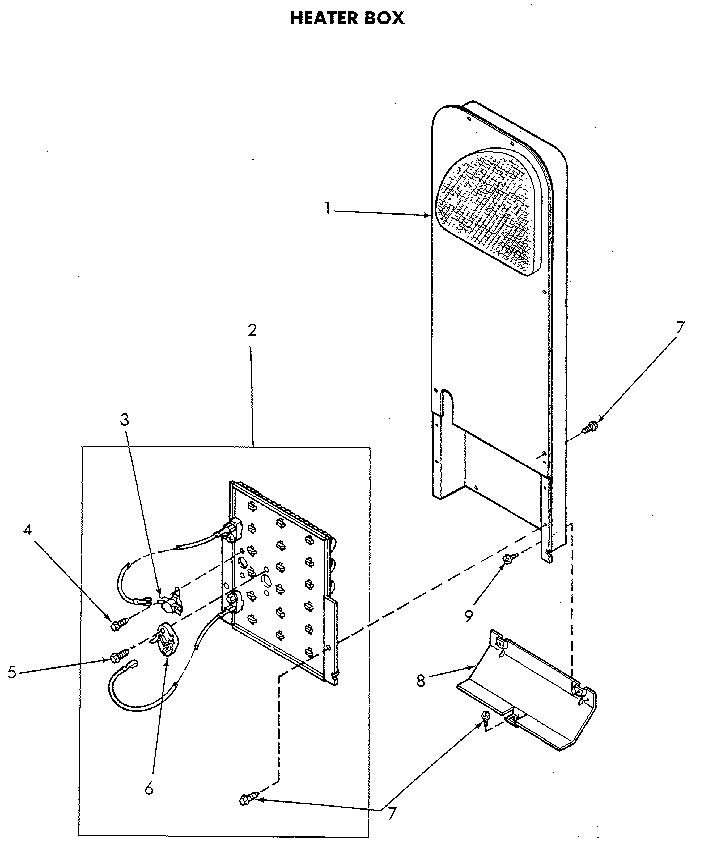 Heater Diagram and Parts List for NE4813L43738  Speed Queen Dryer