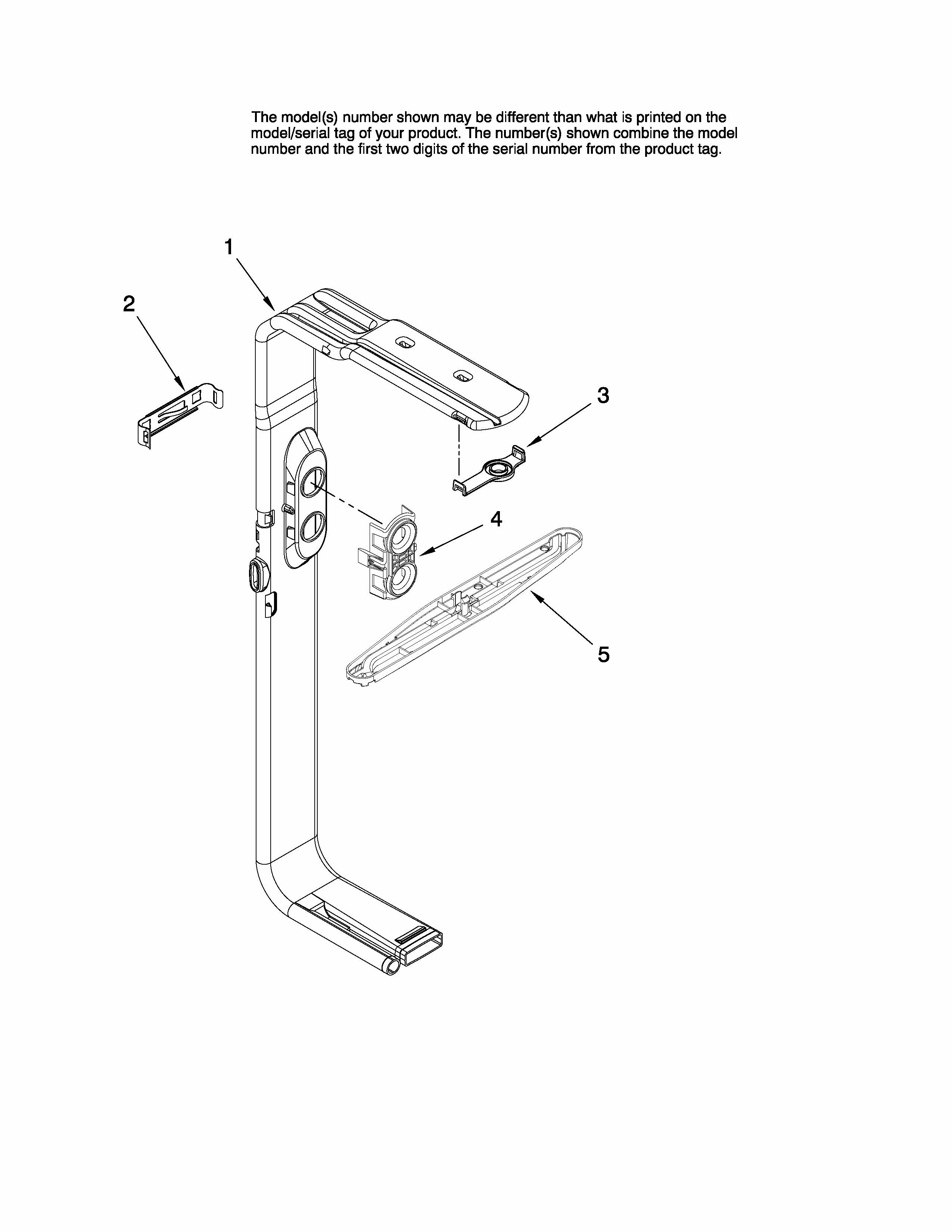 Upper Wash And Rinse Parts Diagram and Parts List for MDB5601AWQ2  Maytag Dishwasher