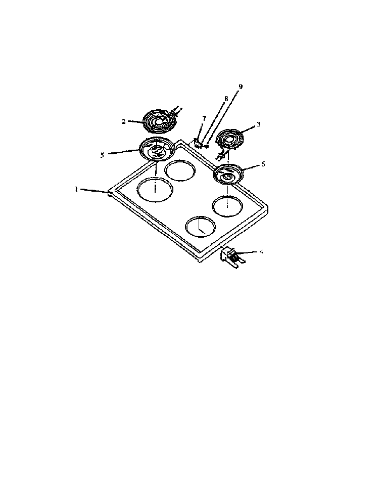 Page 2 Diagram and Parts List for EJT-334  Caloric Range