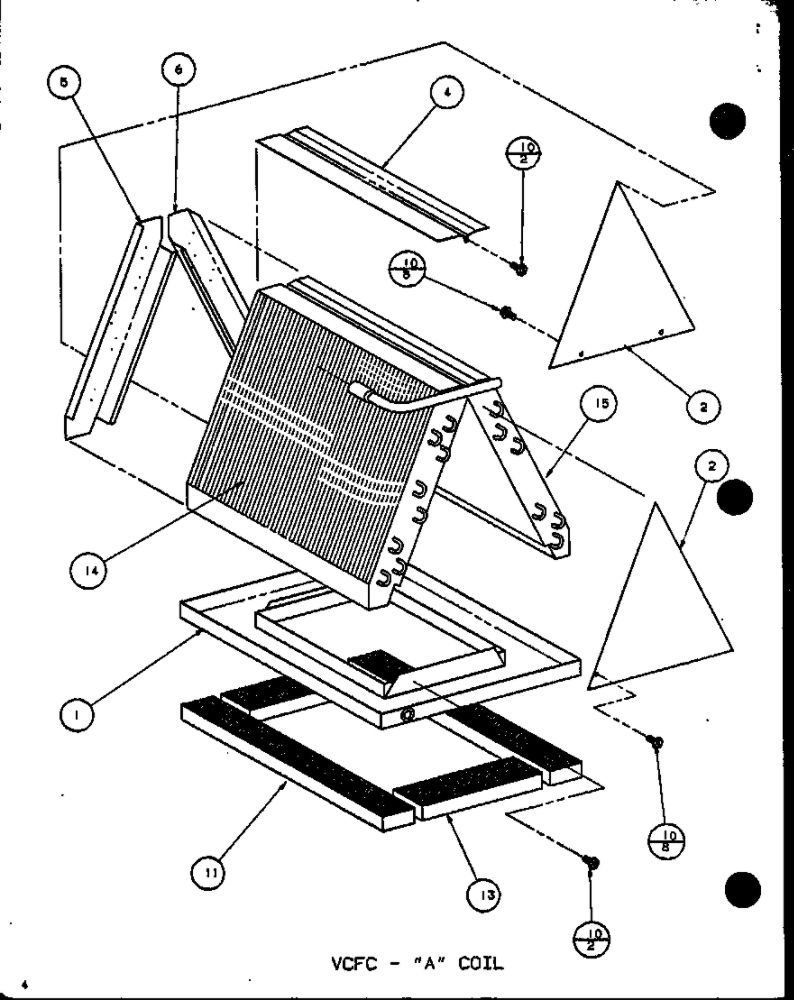 A Coil Diagram and Parts List for CCU24 P1101803C Amana Air Conditioner
