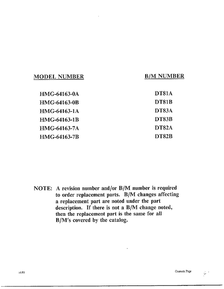 Front Page Diagram and Parts List for 64163-0A  Admiral Refrigerator