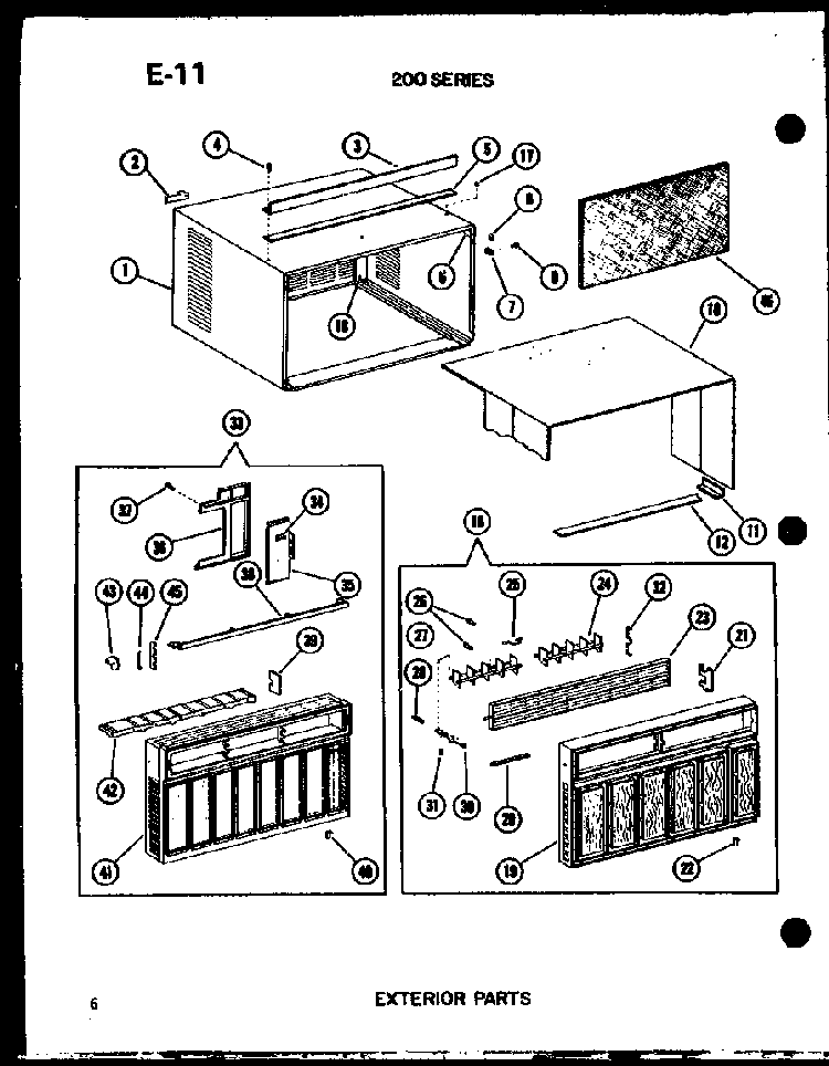 Section 13 Diagram and Parts List for 215-3EW P55417-26R Amana Air Conditioner