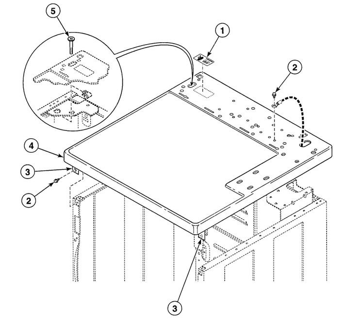 Cabinet Top Diagram and Parts List for SDE807QF  Speed Queen Dryer