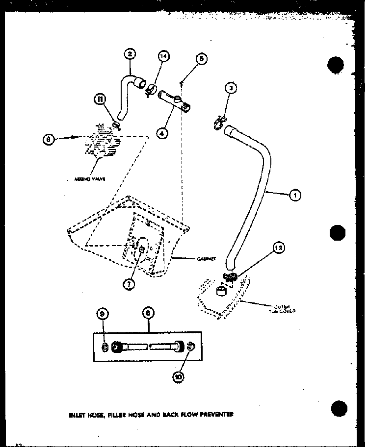 Section 7 Diagram and Parts List for LWD962 P7804724W Amana Washer