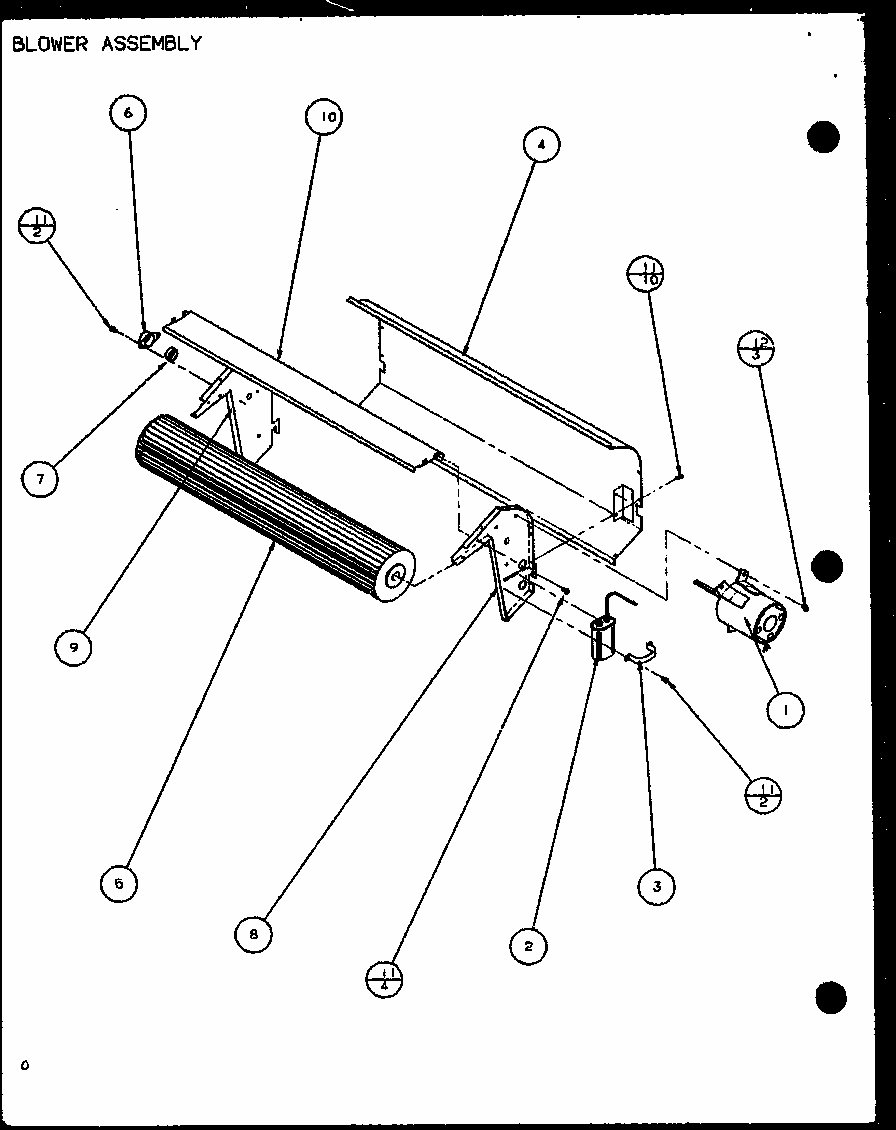 Blower Assembly (ptc09300e/p9999708r) (ptc09400e/p9806708r) (ptc09300ec/p9811708r) (ptc09400ec/p9872408r) Diagram and Parts List for PTC12400EC P9872429R Amana Air Conditioner