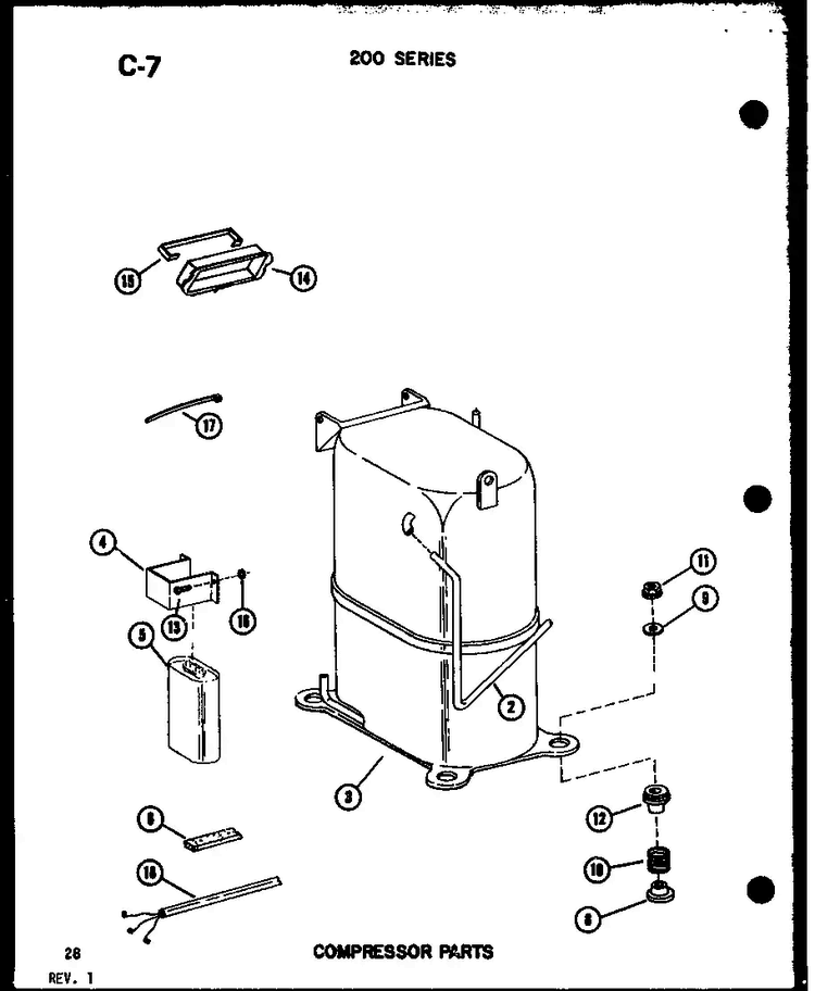 Section 11 Diagram and Parts List for 218-3K P67535-5R Amana Air Conditioner