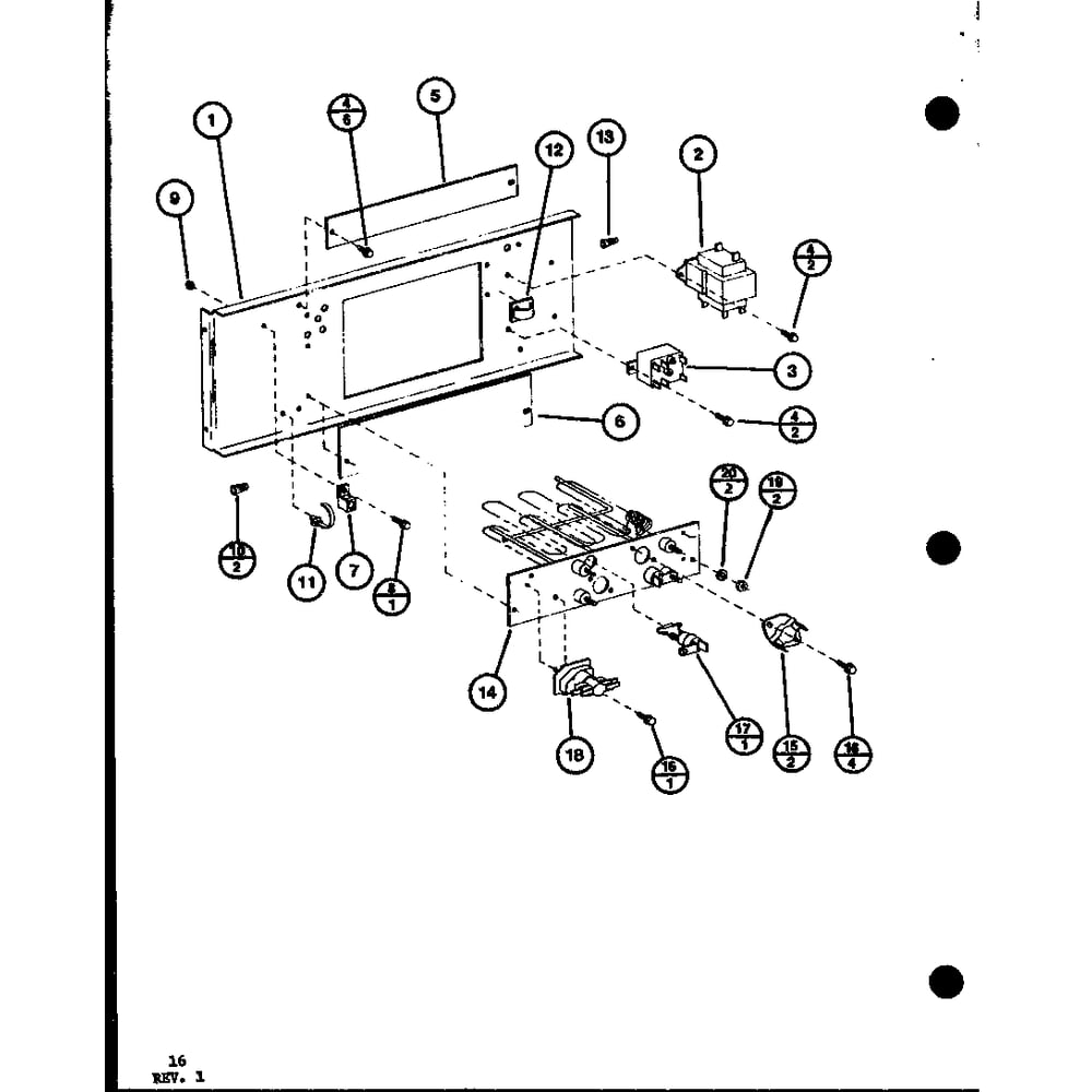 Diagram 6 Diagram and Parts List for AHK-1 P6964501 Amana Air Conditioner
