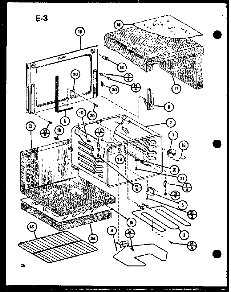 Section 7 Diagram and Parts List for RCR-700-P85727-3S  Amana Range