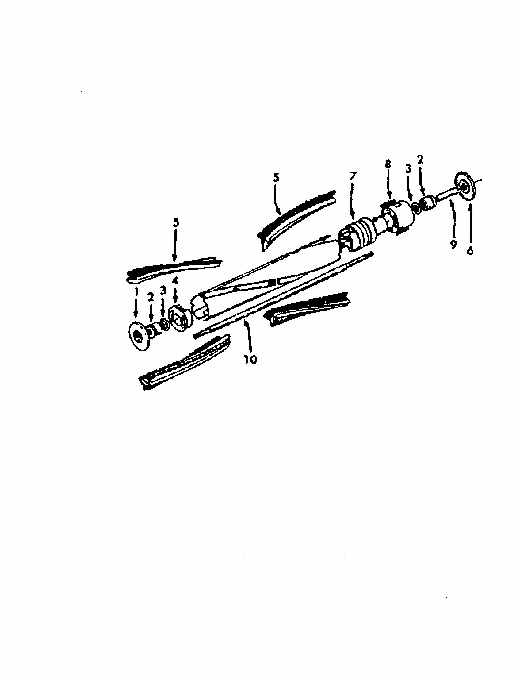 Agitator Assembly Diagram and Parts List for S3269-070  Hoover Canister Vacuum