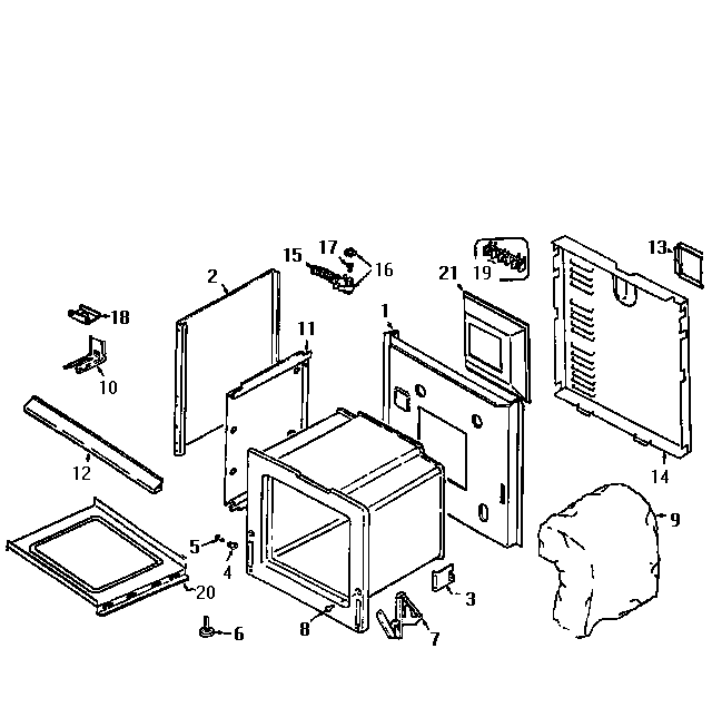 Body Diagram and Parts List for 6294576  Jenn-Air Range