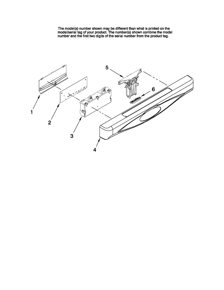 Control Panel And Latch Parts Diagram and Parts List for MDB7851AWQ0  Maytag Dishwasher
