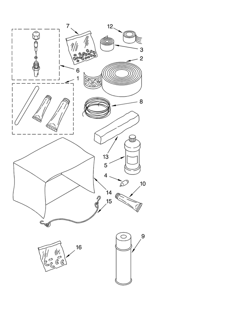 Optional Diagram and Parts List for CA5WML0  Crosley Air Conditioner