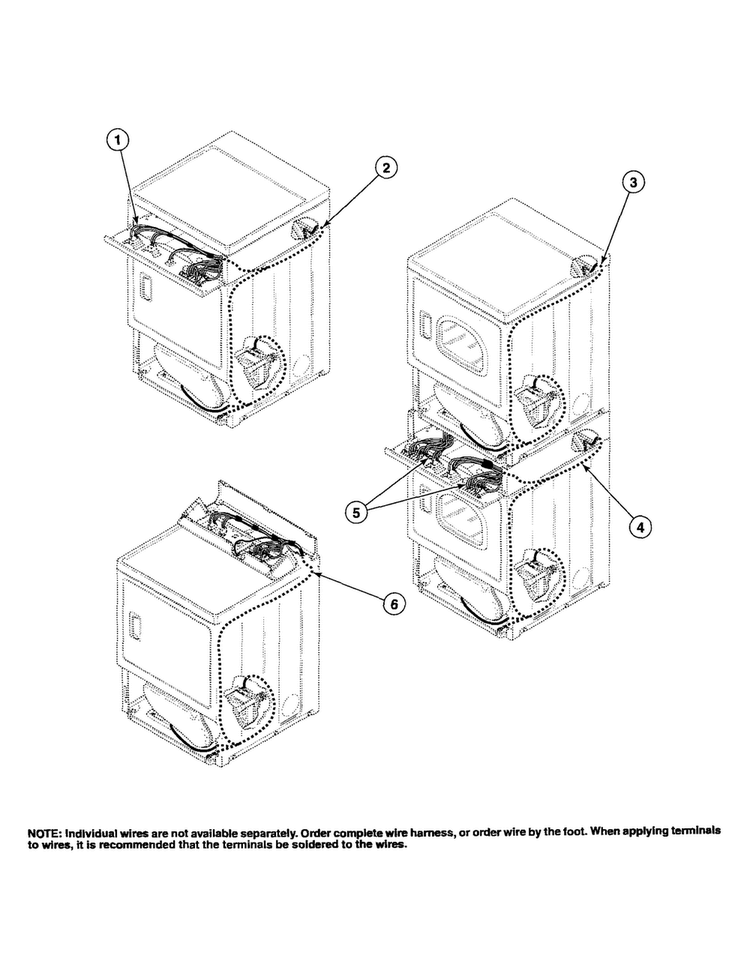 Wire Harnesses/wires Diagram and Parts List for AGS20AWF  Speed Queen Dryer