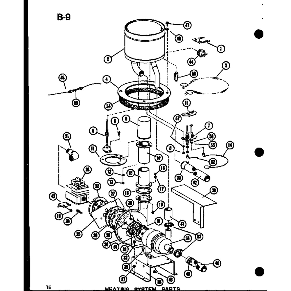 Heating System Parts 3 Diagram and Parts List for EPCG6017-3B P67470-8C Amana Air Conditioner