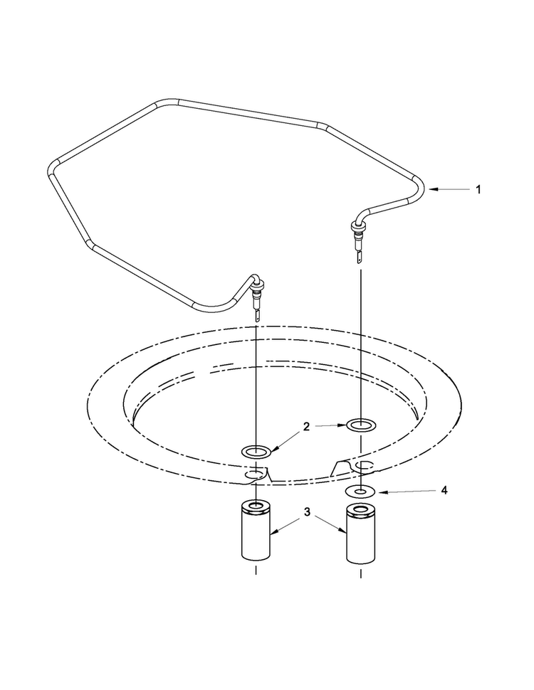 Heater Parts Diagram and Parts List for JDB3650AWF0  Jenn-Air Dishwasher