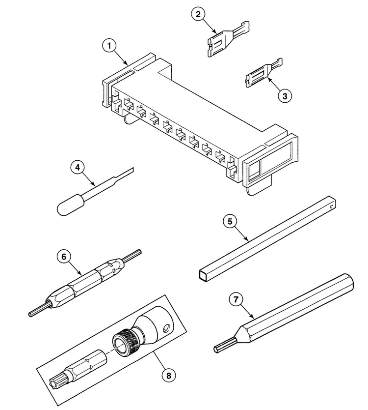 Extractor Tools Diagram and Parts List for SDE007WF  Speed Queen Dryer