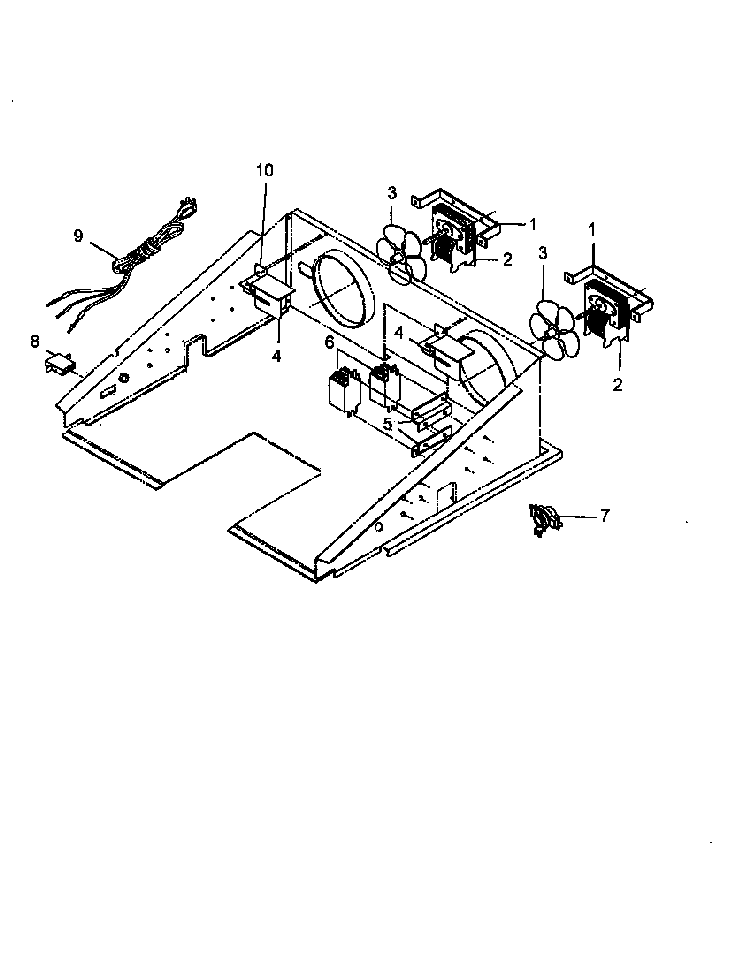 Control Compartment Diagram and Parts List for AO27DG1-P1132525NB  Amana Wall Oven