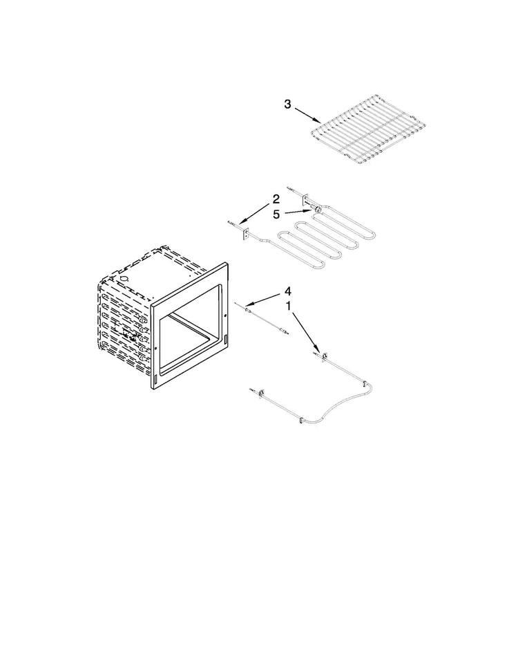 Internal Oven Parts Diagram and Parts List for JES9750CAS01  Jenn-Air Range