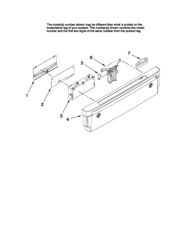 Control Panel Parts Diagram and Parts List for MDBH968AWS2  Maytag Dishwasher