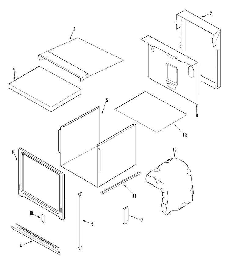 Body Diagram and Parts List for JJW8330DDS  Jenn-Air Wall Oven