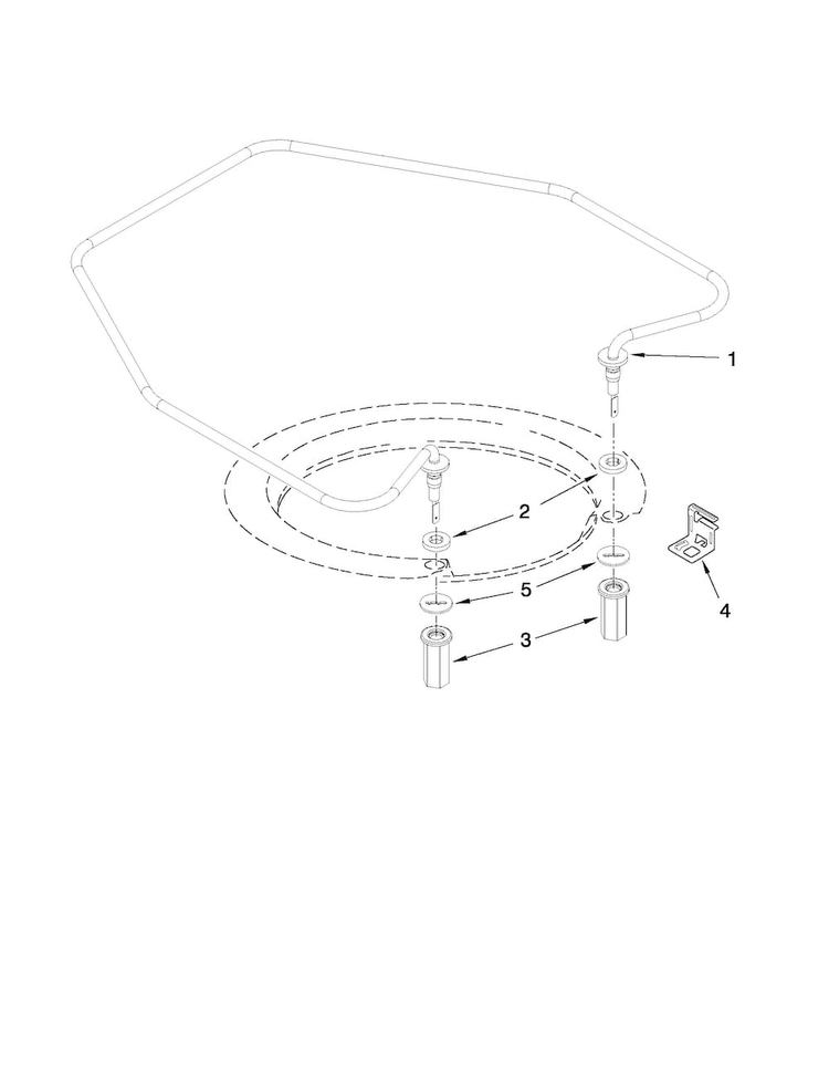 Heater Parts Diagram and Parts List for ADB1600AWS3  Amana Dishwasher
