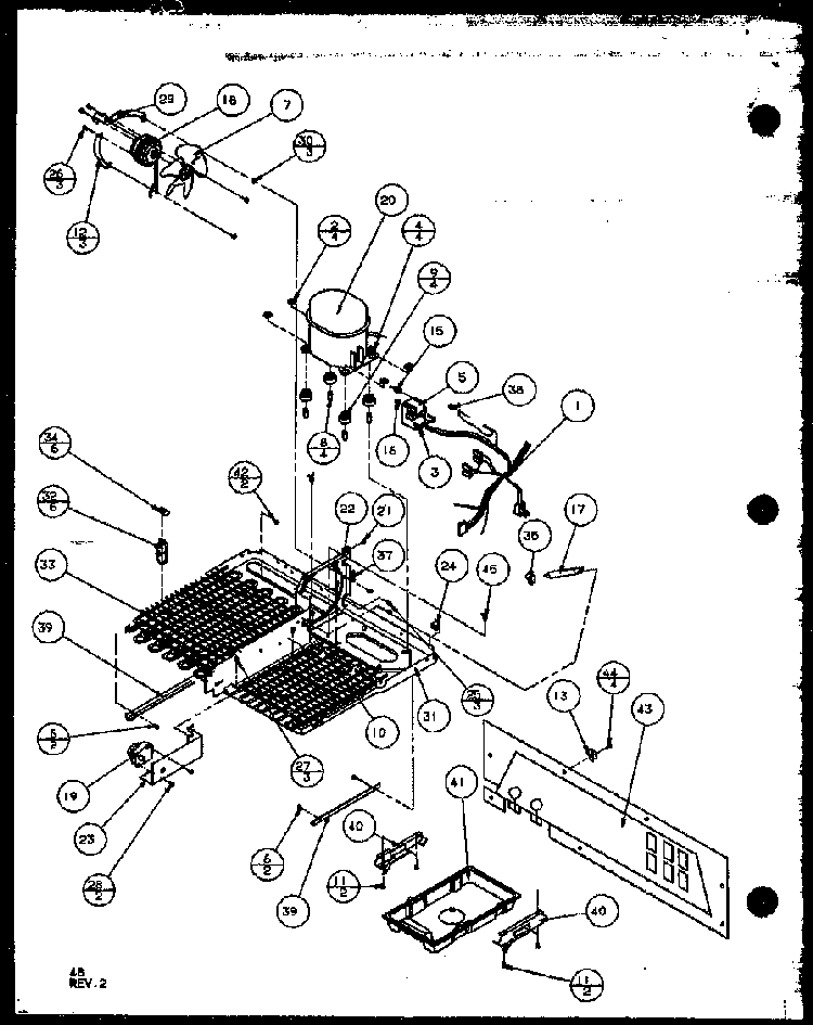 Section 10 Diagram and Parts List for TZ20QL-P1156201WL  Amana Refrigerator