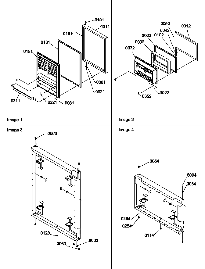 Door Assemblies Diagram and Parts List for TR525SL-P1182804WL  Amana Refrigerator