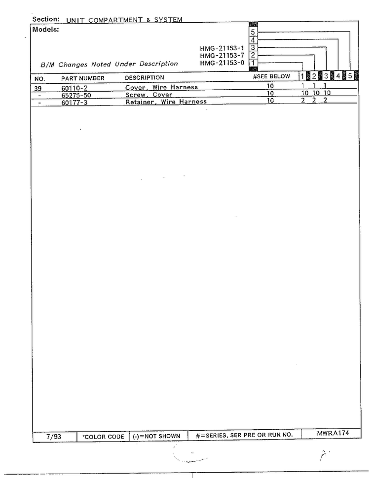 Unit Compartment And System Page 3 Diagram and Parts List for 21153-0B  Admiral Refrigerator
