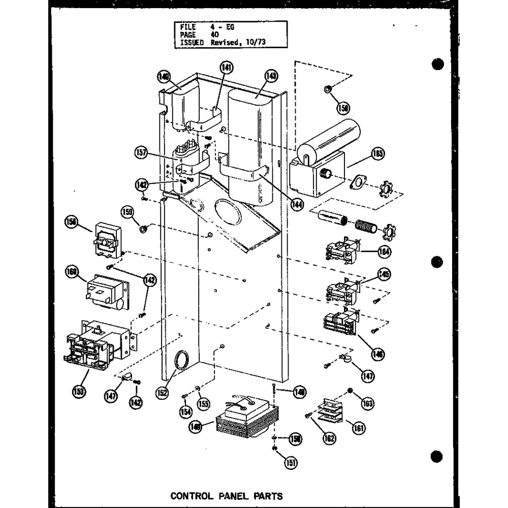 Control Panel Parts 2 Diagram and Parts List for EG3,12-1 P54688-5C Amana Air Conditioner