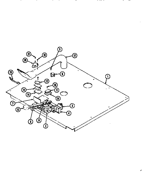 Internal Controls-lower Diagram and Parts List for WM2750B M167B Jenn-Air Wall Oven