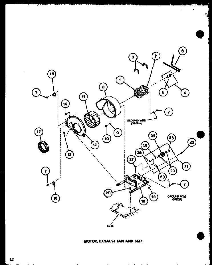 Section 5 Diagram and Parts List for LG2501 P7762206W Amana Dryer