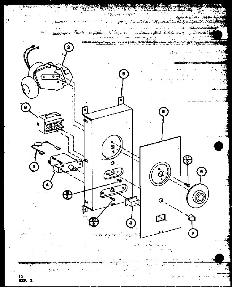 Timer Diagram and Parts List for RS60 P76695-15M Amana Microwave