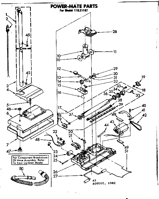 Powermate Parts Diagram and Parts List for 11621167  Kenmore Filters & Accessories