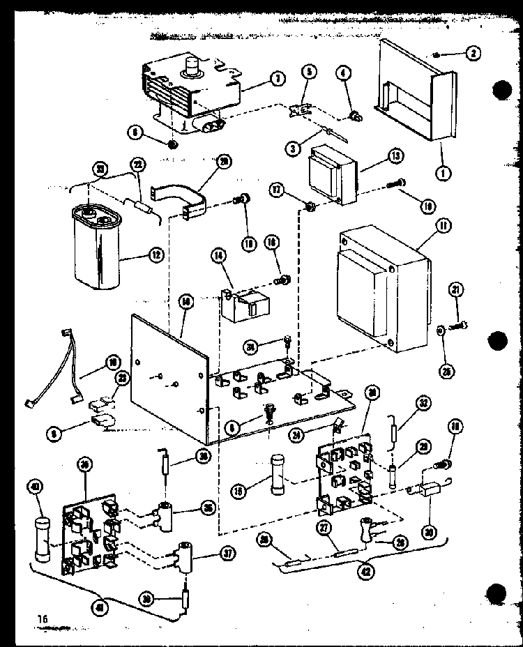 Section 10 Diagram and Parts List for RCC-6-P85318-1S  Amana Microwave