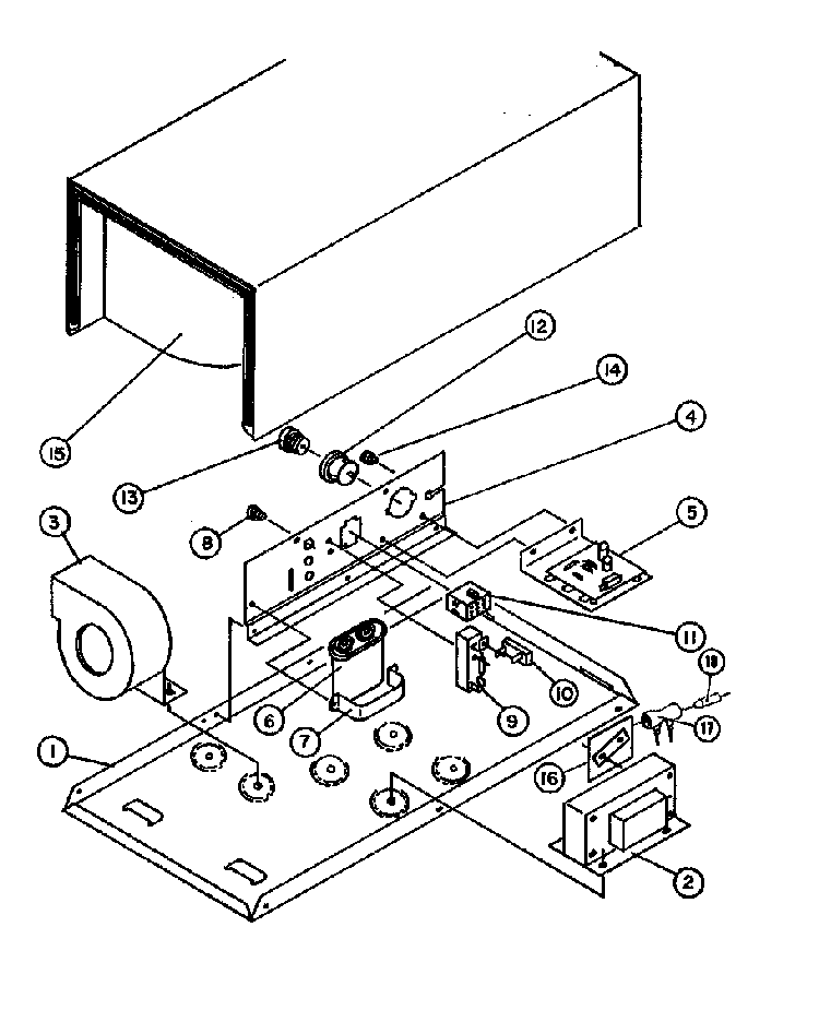 Page 5 Diagram and Parts List for MRR-1000-P8551401S  Amana Microwave Oven Combo