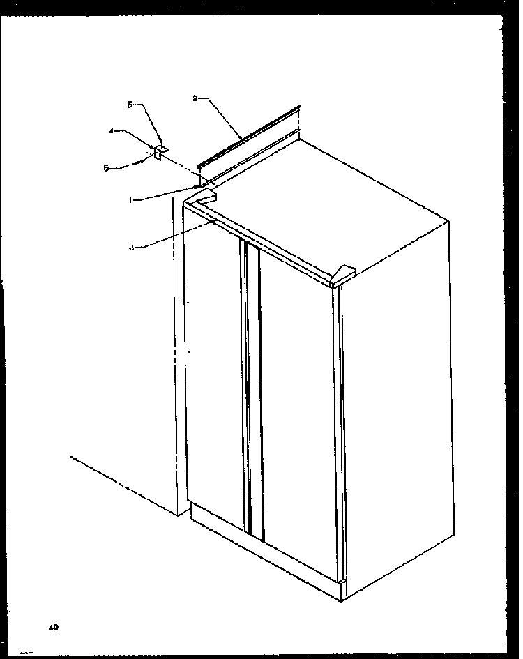 B18 Trim Kit Assembly Diagram and Parts List for SBI20NW-P1162902WW  Amana Refrigerator