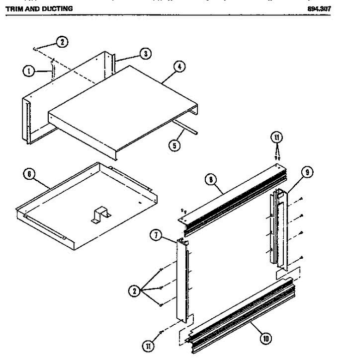 02 - Page 2 Diagram and Parts List for 894307  Litton Microwave Oven Combo