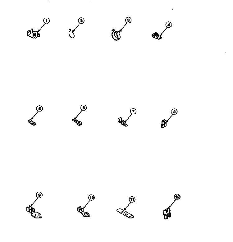 Terminals Diagram and Parts List for LW8303W2-PLW8303W2B  Amana Washer