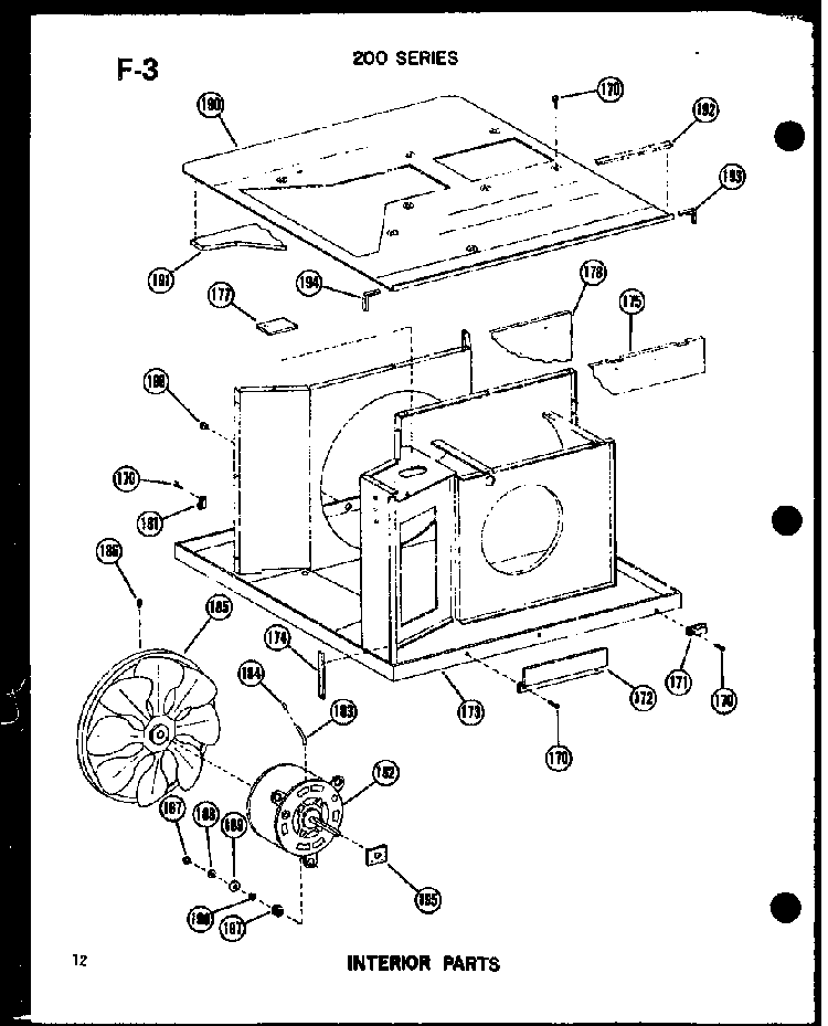 Section 8 Diagram and Parts List for 215-3EW P55417-26R Amana Air Conditioner