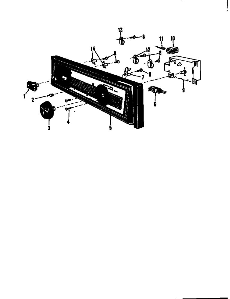 Counter Panel 2 Diagram and Parts List for DUS-414-19  Maytag Dishwasher
