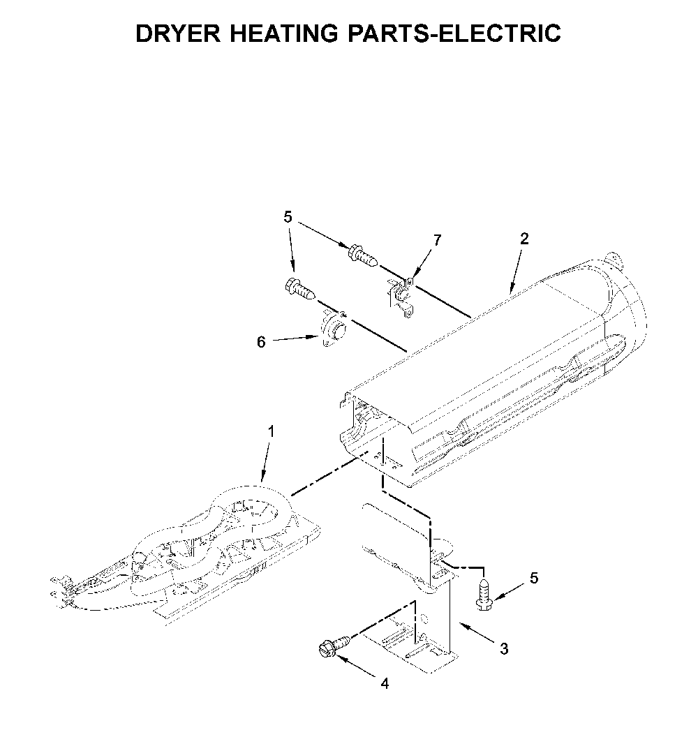 Dryer heating parts-electric Diagram and Parts List for MED6230RHW0  Maytag Dryer