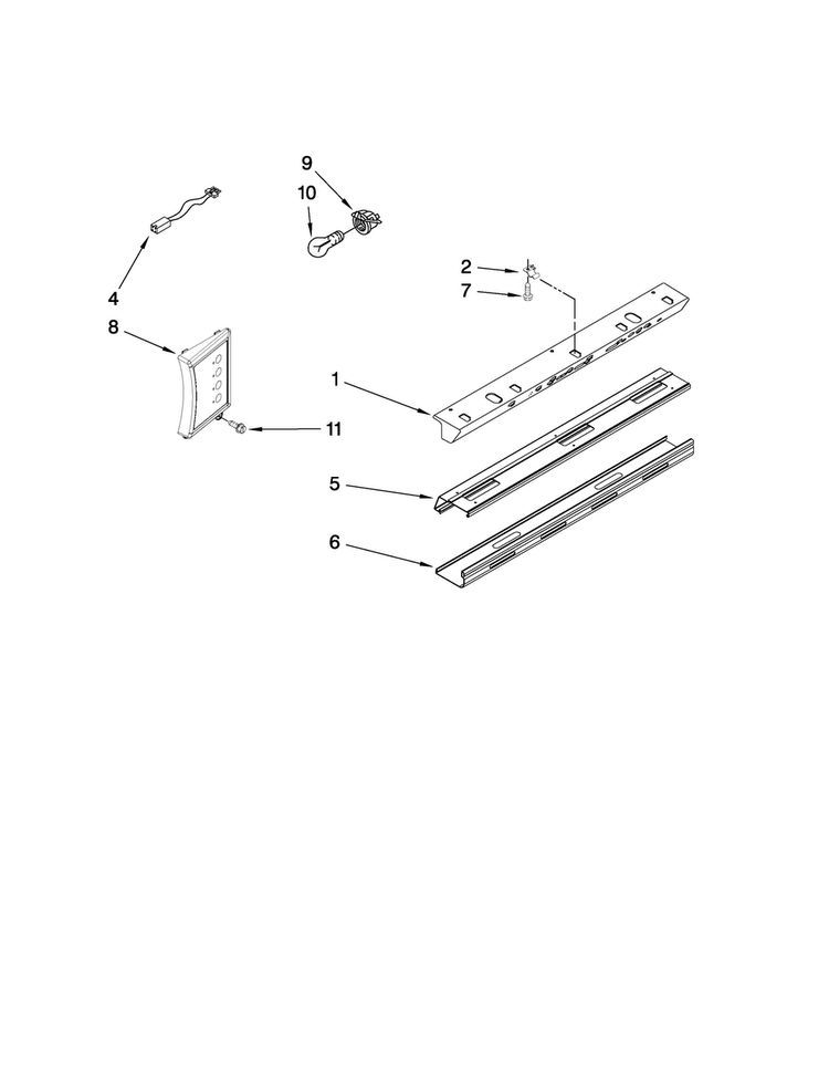Control Diagram and Parts List for JS48SEDUDW00  Jenn-Air Refrigerator