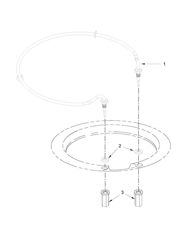 Heater Parts Diagram and Parts List for MDB7759SAB4  Maytag Dishwasher