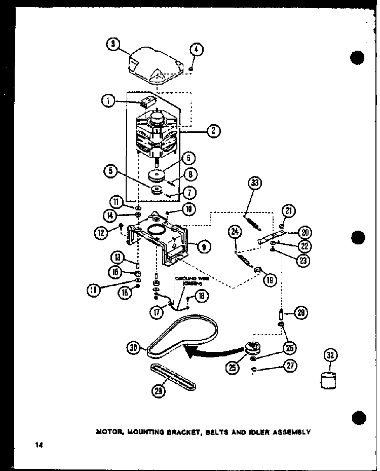 Section 5 Diagram and Parts List for CW2303G P1122908WG Amana Washer