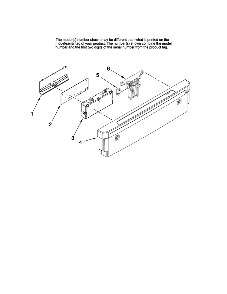 Control Panel Parts Diagram and Parts List for MDBH945AWB42  Maytag Dishwasher