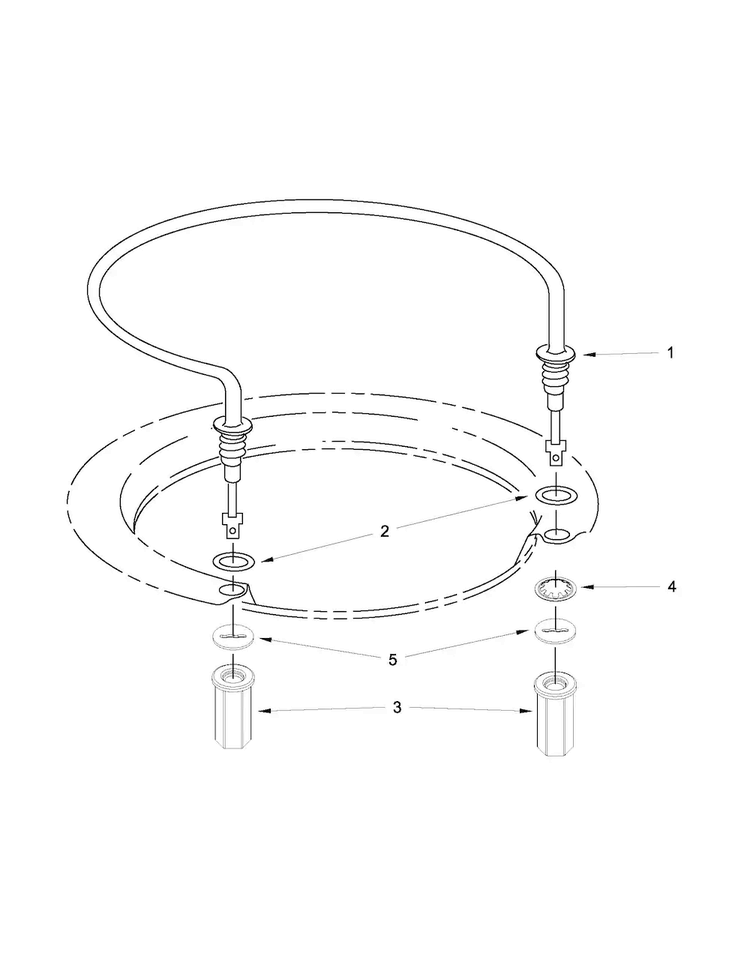 Heater Parts Diagram and Parts List for MDB8959SBW1  Maytag Dishwasher